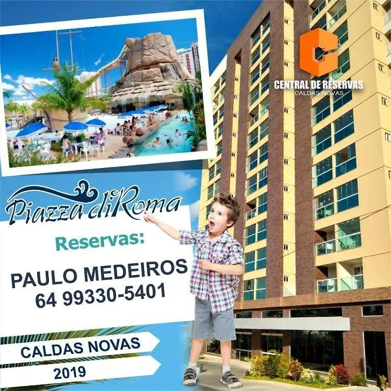 Ferienwohnung Piazza E Acesso Gratuito Ao Clube Acqua Park Diroma Caldas Novas